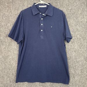 Criquet Polo Shirt Mens Size XL Blue Casual Preppy Golf Pima cotton